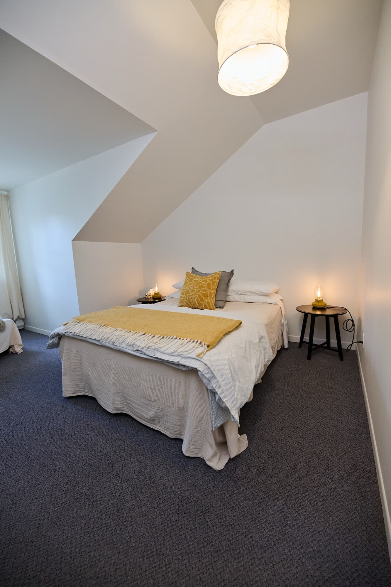 Queen-bed room at the MacTaverne inn